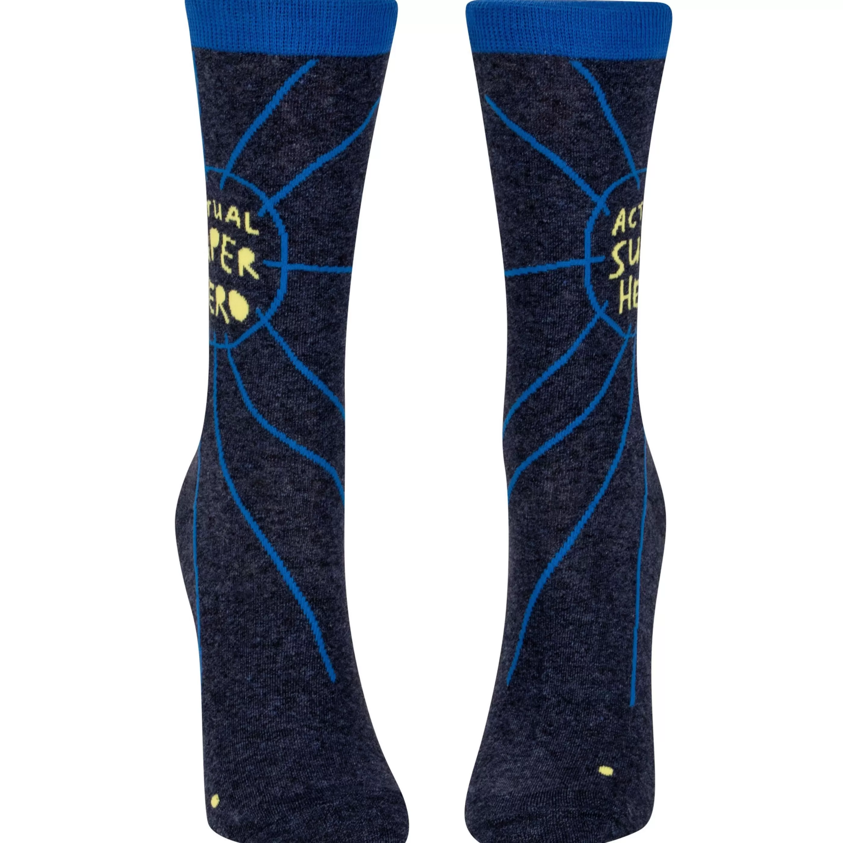 Blue Q Women's Socks>Actual Superhero Crew Socks