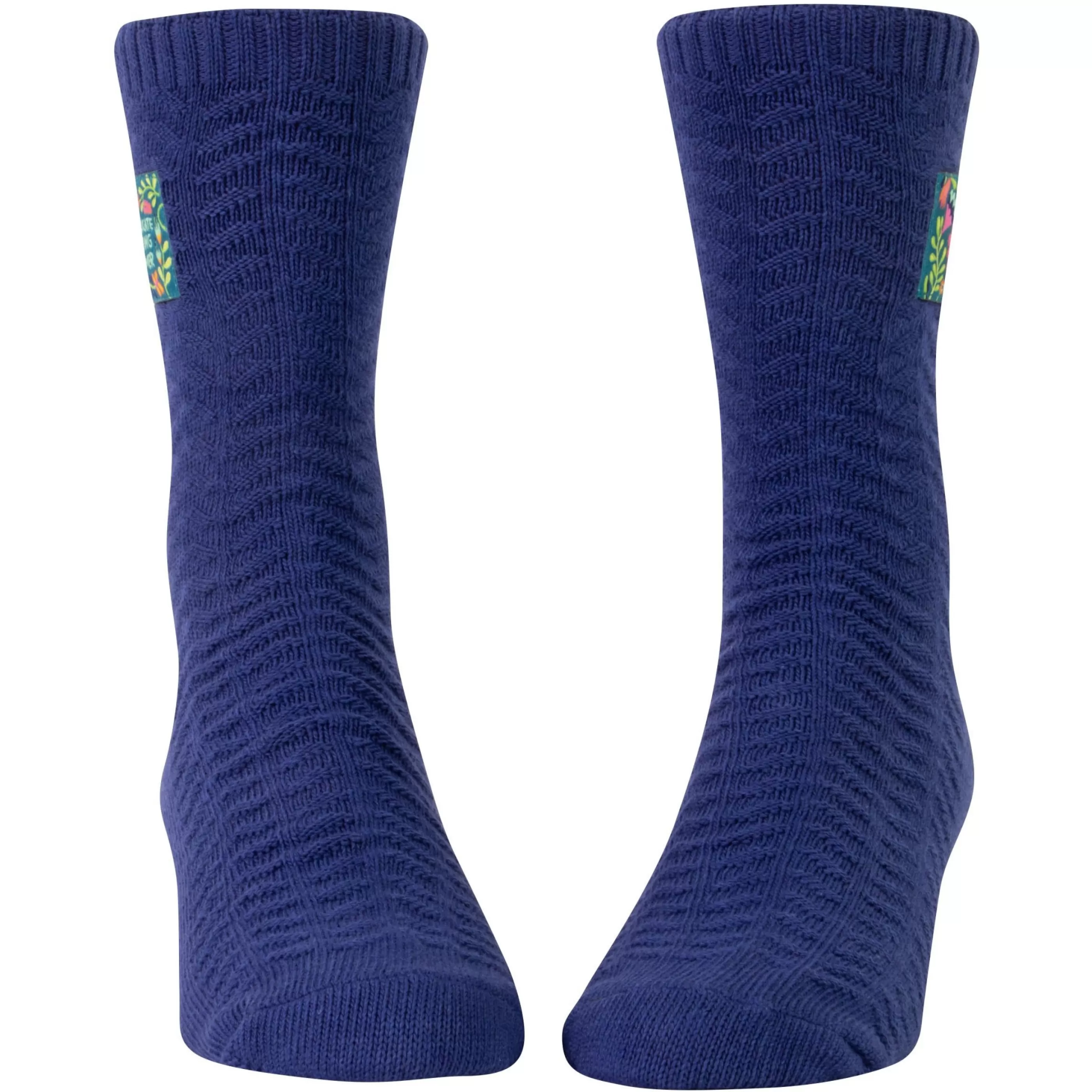 Blue Q Men's Socks>Fucking Flower Tag Socks